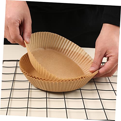 UPKOCH 100pcs Air Fryer Paper Baking Paper Liners Air Fryer Parchment Paper Liners Steamer Paper Nonstick Baking Sheets Baking Trays for Oven Disposable Paper Cups Air Fryer Paper Liner