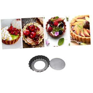 Hemoton 2 Pcs 4 Cheese Tray Mini Oven Bread Baking Pan Muffin Baking Cups Small Bread Baking Pan Cupcake Cake Cookie Lined Mini Tart Pan Miniature Mold Round Baking Mold Chrysanthemum Can