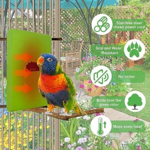 2-Pack Bird Heater for Cage Bird Warmer Snuggle-Up Perch Stand for Parrots, Small Pet Birds, Mini Macaw, Conure, African Grey, Hamsters, Chinchillas and Hedgehogs, 12V 5W