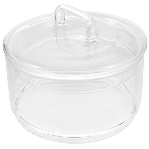 FUOYLOO soup bowl breakfast bowls glass fruit bowl round baking dish meal prep bowl casserole dish glass bowls with lids glass pots mixing bowl High borosilicate glass household small bowl