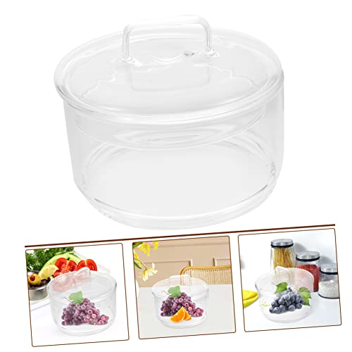FUOYLOO soup bowl breakfast bowls glass fruit bowl round baking dish meal prep bowl casserole dish glass bowls with lids glass pots mixing bowl High borosilicate glass household small bowl