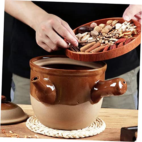 FUOYLOO Coffee Kettle Stovetop Japanese Frying Pot Korean Pots for Cooking Hot Pot Pot Turkish Coffee Pot Chinese Herbal Casserole Traditional Chinese Medicine Cooker Pottery Clay Stew Pot