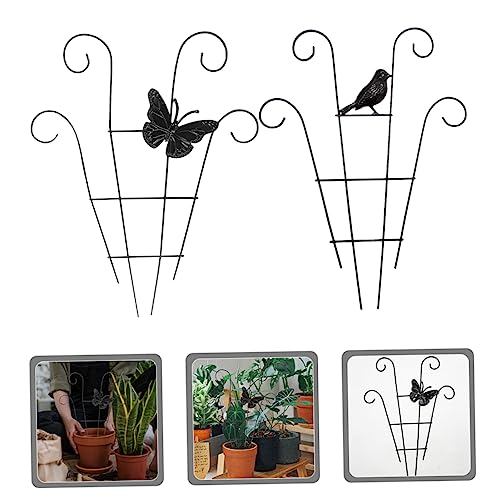 YARNOW 8 Pcs Rose Plant Orchid Plant Rose Trellises Stackable Flower Trellis Flower Support Ring Tomato Cages Plant Support Rack Plant Climbing Stand Plant Climbing Rack Fixed Rod Bracket