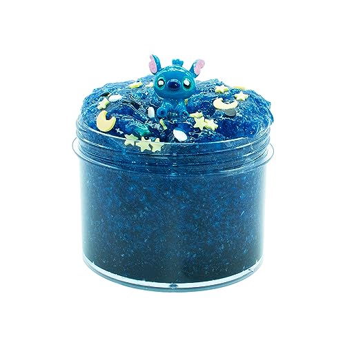 Glimmer Slime Crunchy, Blue Sugar Blitz Slime kit for Girls,Super Soft and Non-Sticky, Birthday Gifts Party Favors