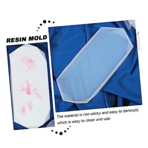 LIGHTAOTAO 1pc Mold Clear Epoxy Circle Silicone Mold Molds for Resin Transparent Silicone Mould Silicone Platter Molds Serving Tray Molds Desktop Tray Mould Resin Mold Tray Casting Mold Agate