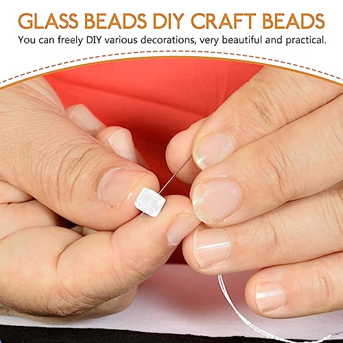 SEWACC Beaded Necklace 1000pcs 8mm Glass Beads Rondelle Glass Beads Bracelet Making Kit Ab Crystal Gemstone Beads with Storage Box for DIY Craft Necklace Bracelet Earring Phone Lanyard