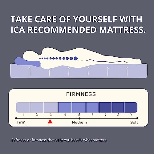 EGOHOME 14 inch Firm King Mattress, Memory Foam Mattress with Cooling Cover, Bed in a Box, CertiPUR-US Certified, Breathable and Supportive, Made in USA, 76”x80”x14” Black