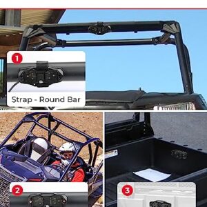 KEMIMOTO UTV Dome Light Vehicle Cab LED Light, White Bright Waterproof Solid Golf Cart Roll Cage Light SXS Light Bar, Compatible with RV Truck Tractor Polaris RZR Ranger Can Am Maverick X3 Defender