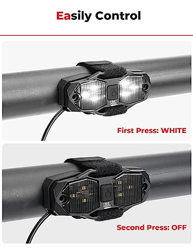 KEMIMOTO UTV Dome Light Vehicle Cab LED Light, White Bright Waterproof Solid Golf Cart Roll Cage Light SXS Light Bar, Compatible with RV Truck Tractor Polaris RZR Ranger Can Am Maverick X3 Defender