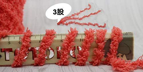 OURVER (32 Red) Celine lin One Skein Super Soft Warm Coral Fleece Fluffy Knitting Yarn Baby Blanket Yarn, 5 Rolls x100g