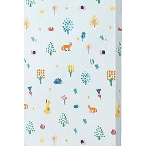 Mini Crib Mattress, 38 x 24 Mini Mattress for Crib with Washable Soft Jacquard Cover Fits for Mini and Portable Cribs, Dual Sided with Firm Support and Comfort Memory Foam, Woodland Animal Pattern