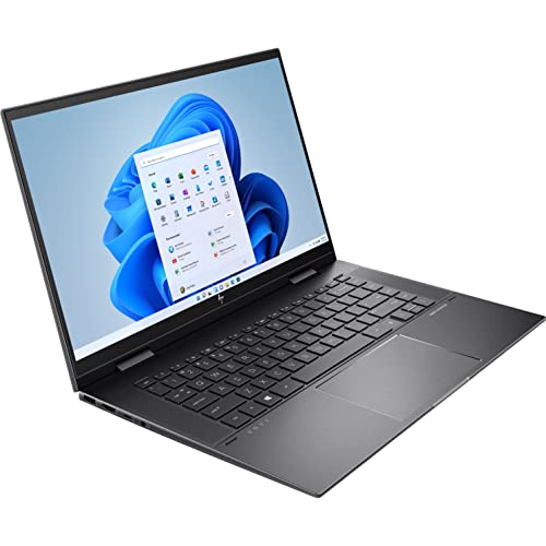 HP 2023 Envy x360 15.6" Touchscreen FHD 2-in-1 Laptop Computer, Octa-Core AMD Ryzen 7 5825U (Beat i7-1185G7), 32GB DDR4 RAM, 1TB PCIe SSD, WiFi 6, Bluetooth 5.2, FR, Windows 11, BROAG Cable