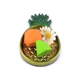 ikasus Pineapple Silicone Mold DIY Storage Tray Mold 3D Silicone Molds Epoxy Resin Casting Mould DIY Handicraft Silicone Mold for Home Restaurants Flower Shops and Office Decoration