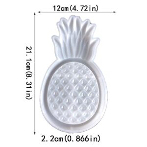 ikasus Pineapple Silicone Mold DIY Storage Tray Mold 3D Silicone Molds Epoxy Resin Casting Mould DIY Handicraft Silicone Mold for Home Restaurants Flower Shops and Office Decoration