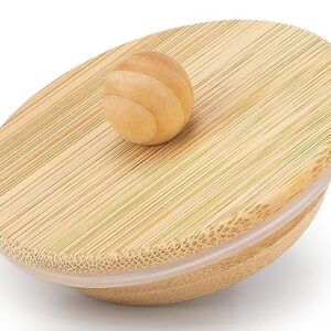 Bamboo Lid for Chemex Coffee Makers 3/6/8/10 Cup, Innovative Design, Natural Bamboo