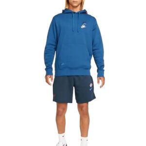 Nike Sportswear Essentials Futura Pullover Hoodie (as1, alpha, x_l, regular, regular, Blue)