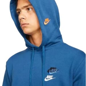 Nike Sportswear Essentials Futura Pullover Hoodie (as1, alpha, x_l, regular, regular, Blue)