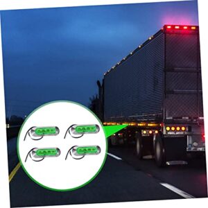 Milisten Lights 4pcs Boat Truck Light Directional Lamp Trailer Kit Signal Green Turn Signal Abs Warning Light Truck Side Light