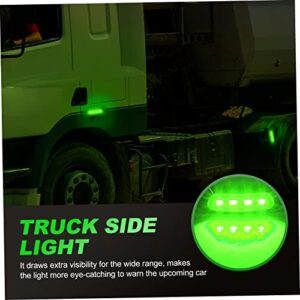 Milisten Lights 4pcs Boat Truck Light Directional Lamp Trailer Kit Signal Green Turn Signal Abs Warning Light Truck Side Light