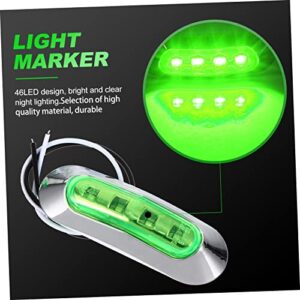 Milisten Lights 4pcs Boat Truck Light Directional Lamp Trailer Kit Signal Green Turn Signal Abs Warning Light Truck Side Light