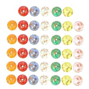 tehaux 40pcs floral glass beads jewelry adult craft kits choker necklaces for girls diy bead charms craft making loose beads glass lampwork beads crystal beads loose beads materials