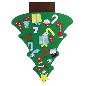 CUIFATI Felt Christmas Tree, DIY Game Could Show Kids Creativeness, Made Felt Fabric, DIY Christmas Tree with 27pcs Ornaments