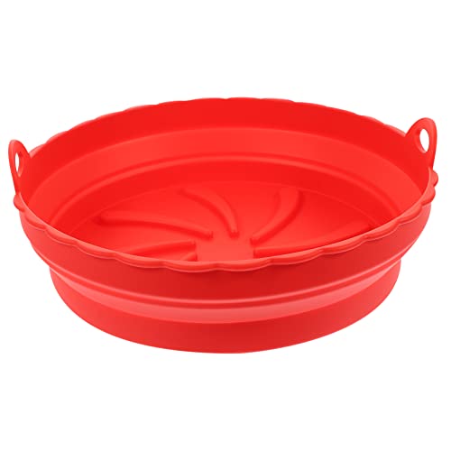 Alipis Air Cooker Silicone Pan Nonstick Baking Sheets Basket Tray Air Fryer Oven Pan Oven Liner Air Fryer Oven Tray Air Fryer Liner Paper Air Fryer Non-stick Liners Air Fryer Baking Pot