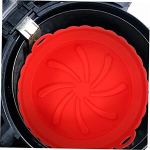 Alipis Air Cooker Silicone Pan Nonstick Baking Sheets Basket Tray Air Fryer Oven Pan Oven Liner Air Fryer Oven Tray Air Fryer Liner Paper Air Fryer Non-stick Liners Air Fryer Baking Pot