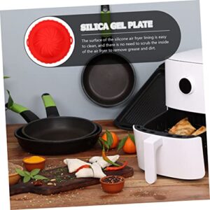Alipis Air Cooker Silicone Pan Nonstick Baking Sheets Basket Tray Air Fryer Oven Pan Oven Liner Air Fryer Oven Tray Air Fryer Liner Paper Air Fryer Non-stick Liners Air Fryer Baking Pot
