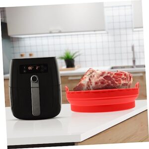 Alipis Air Cooker Silicone Pan Nonstick Baking Sheets Basket Tray Air Fryer Oven Pan Oven Liner Air Fryer Oven Tray Air Fryer Liner Paper Air Fryer Non-stick Liners Air Fryer Baking Pot