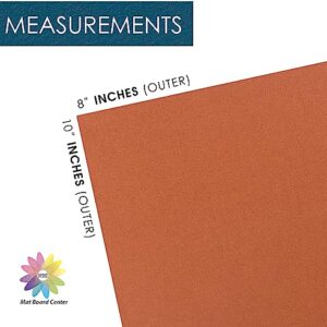 Mat Board Center, 8x10 Uncut Mat Boards, Backing Boards for Crafts, Photos, Frames and More (Mixed Color, 20-Pack)