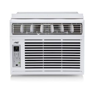 arctic king 10,000 btu window air conditioner, cools up to 450 sq. ft, with digital panel and remote control, easy installation, for house, apartment, and office (renewed)