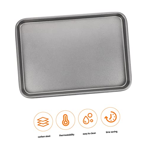 Pizza Oven Sheet Pizza Pan Pizza Baking Pan Bread Loaf Pans for Baking Cake Accessories Metal Baking Tray Baking Sheet Pan Loaf Baking Pan Rectangular Shaped Pizza Plate Dough Oven