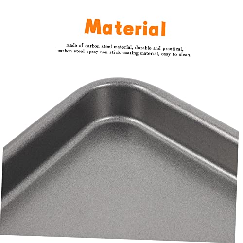 Pizza Oven Sheet Pizza Pan Pizza Baking Pan Bread Loaf Pans for Baking Cake Accessories Metal Baking Tray Baking Sheet Pan Loaf Baking Pan Rectangular Shaped Pizza Plate Dough Oven