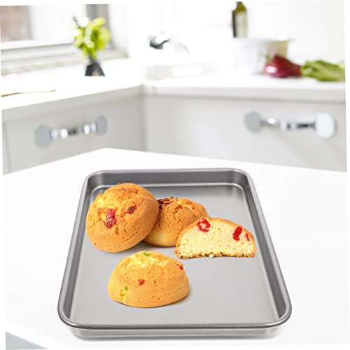 Pizza Oven Sheet Pizza Pan Pizza Baking Pan Bread Loaf Pans for Baking Cake Accessories Metal Baking Tray Baking Sheet Pan Loaf Baking Pan Rectangular Shaped Pizza Plate Dough Oven