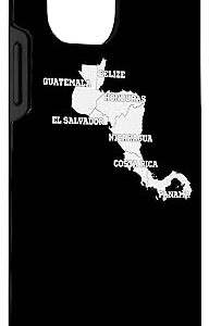 iPhone 12 mini central american Map, Central America Countries Map Tee Case