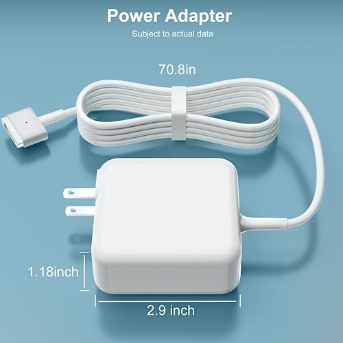 Mac Book Air Charger, Replacement for Mac Book Air AC 45W T-tip Shape Connector Power Adapter, Laptop Charger for Mac Book Air 11 inch and 13 inch (2012 2013 2014 2015 2017)