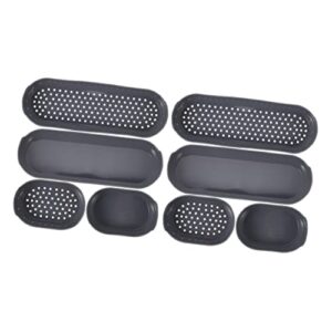 temkin 8 pcs nonstick baking silicone toast accessory hot bakeware bun reusable molds dog non-stick oven pan loaf bread tray kitchen cake for multi-function pans heat-resistant pan