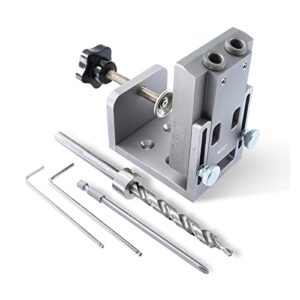 pocket screw jig md21 aluminum alloy pocket hole jig kit with 9mm step drill bit