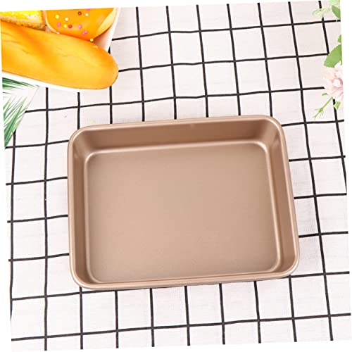 Temkin 2 pcs Bakeware Dessert Pizza Pie Inch Pan Kitchen Household Non-stick Bread Toast Size Bakery Deep Pans Pot Tool Loaf Oblong Nougat Tray L DIY Tools Baking Cake Toaster for Pan (Size : 19.5X14