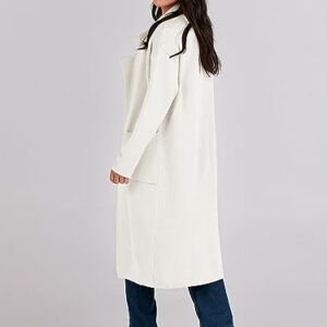 ANRABESS Women Fall Coat Long Sleeve Jacket Coatigan Open Front Button Pockets Long Cardigan Oversized Slouchy Sweater Coat 2023 Trendy Clothes B1132mibai-L