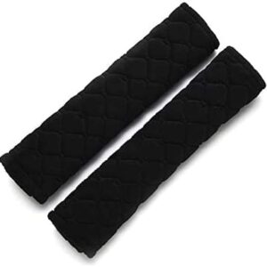 FANTIA 2 PCS Car Seat Belt Pads Cover, Seat Belt Shoulder Strap Covers Protector to Release Stress to Your Neck and Shoulder for a Safety Driving (Black)