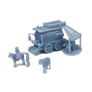 outland models scenery old west horse carriage camp wagon 1:160 n scale