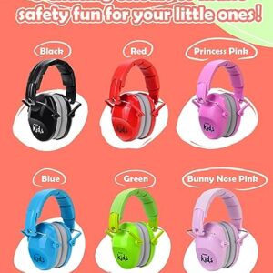 PROHEAR 032 2.0 Noise Cancelling Headphones for Kids - 25dB Noise Reduction - Adjustable Sensory Ear Protection Muffs for Concert, Fireworks, Monster Truck Shows, School - Red