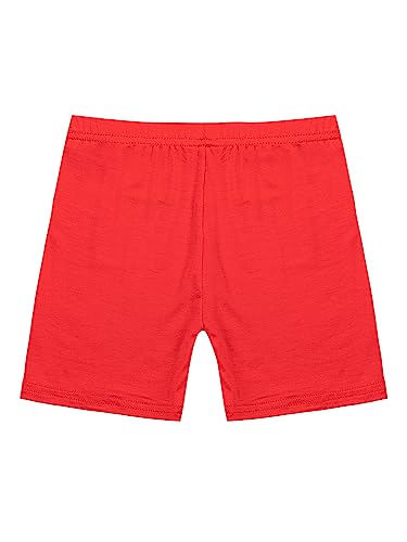 TiaoBug 6 Packs Kids Girls Soft Safety Shorts Stretchy Underskirt Pants Gymnastic Cycling Athletic Shorts Bottoms Yellow&Red&Hot Pink&Navy Blue&Black&White 5-6 Years