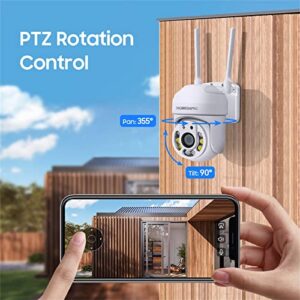 INQMEGA Security Camera Outdoor, 1080P Wireless WiFi IP Camera Home Security System 360° View,Motion Detection, auto Tracking,Two Way Talk,Full Color Night Vision