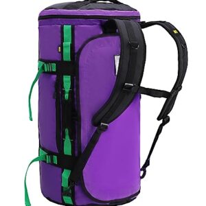 MIER Large Duffel Backpack Sports Gym Bag with Shoe Compartment, Heavy Duty and Water Resistant, Purple, 60L