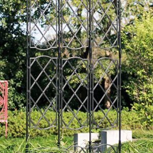 Stackable Plant Trellis, Plant Climbing Frame, Roses and Flowers Trellis, Climbing Support, Metal Trellis for Rose/Vegetable and Flower Gardens, Cucumber Trellis, Vegetables, Plant Support, Climbing