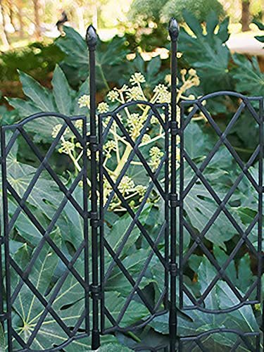 Decor Trellis, Garden Trellis for Climbing Plants, Garden Fence, Stackable Mini Garden Trellis, Superimposed Garden Flower Support Metal Trellis for Climbing Rose Vegetable Flower