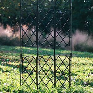 Decor Trellis, Garden Trellis for Climbing Plants, Garden Fence, Stackable Mini Garden Trellis, Superimposed Garden Flower Support Metal Trellis for Climbing Rose Vegetable Flower